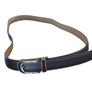 MIO MARINO Belt Black NWOT Linxx Designer Ratchet Leather ADJUSTABLE up to 58"